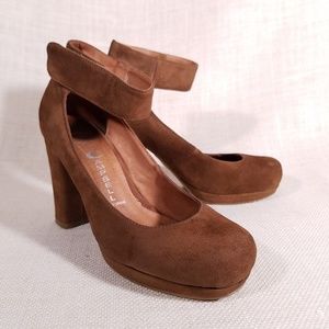 Joseph Campbell Aurora Suede Platfrom Heels